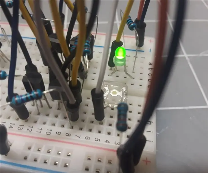 DIY SR-vergrendeling uit transistors - Ajarnpa