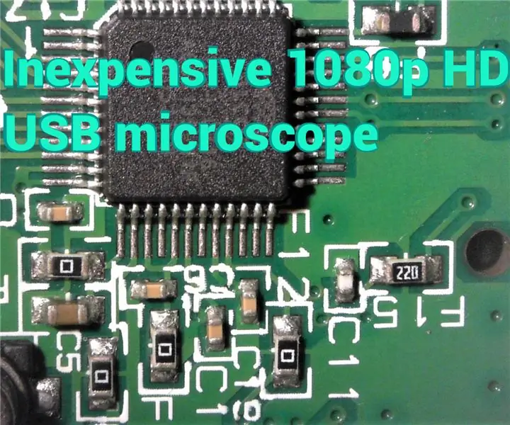 Microscopi electrònic de Microsoft Lifecam Studio econòmic: 4 passos (amb imatges)