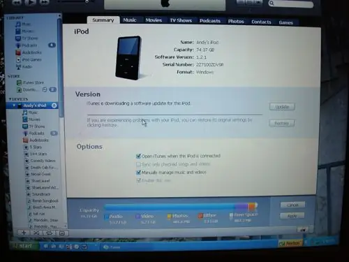 Միացրեք սկավառակի օգտագործումը ձեր iPod- ում