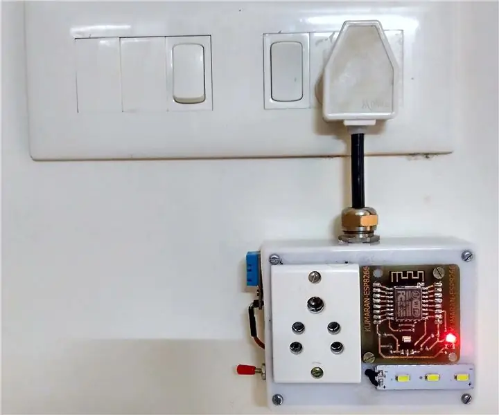 DIY WiFi Smart Socket: 7 trinn (med bilder)