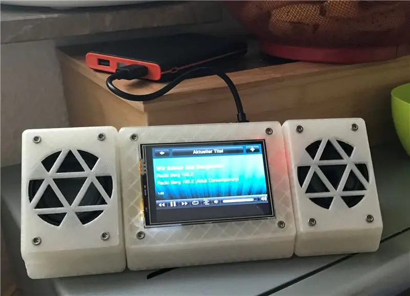 Raspberry Pi Spotify -spelare med 3D -tryckt fodral