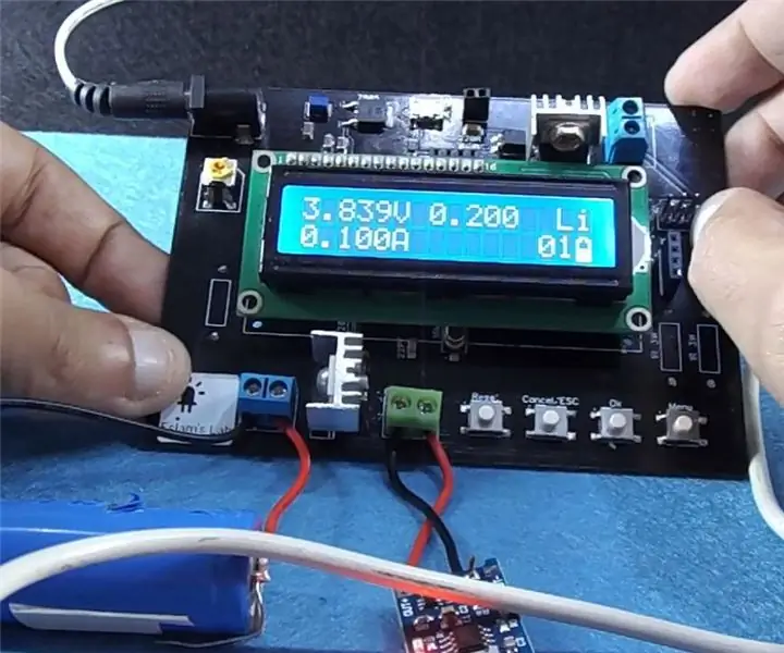 Batteritester og opladningsmonitor: 6 trin (med billeder)