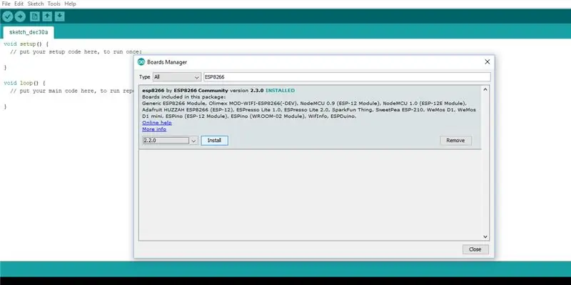 Descărcați pachetul ESP8266