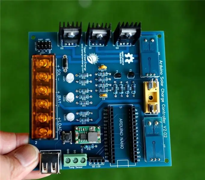 ARDUINO SOLAR CHARGE CONTROLLER (Različica 2.0)