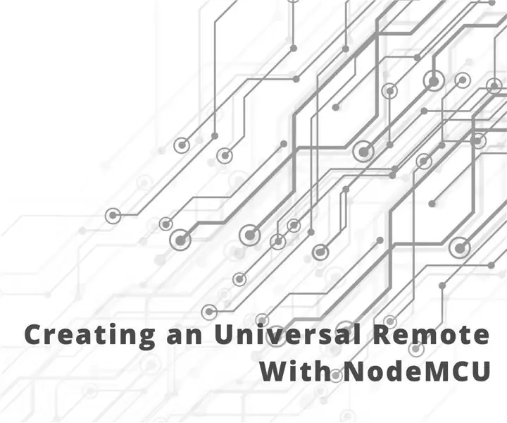 NodeMCU yordamida universal masofadan boshqarish pultini yaratish