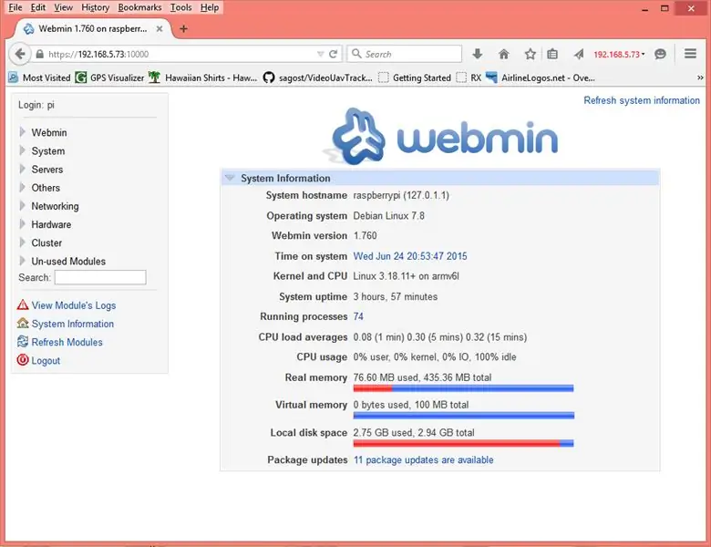 Заставляем файловый менеджер работать в Webmin