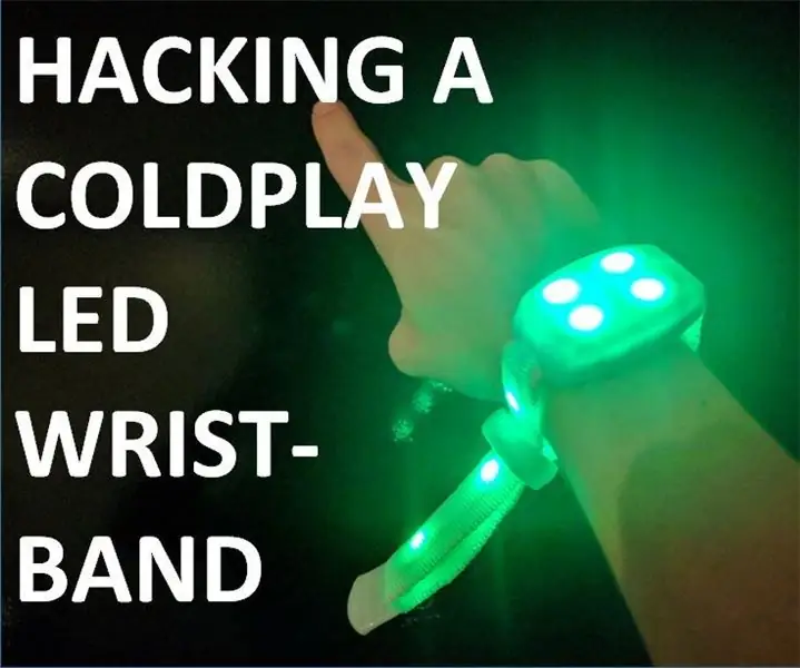 Meretas Gelang LED Coldplay: 4 Langkah (dengan Gambar)