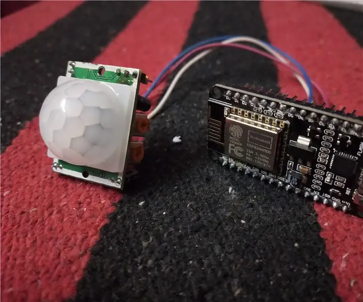 Detektor pohybu pomocí NodeMCU: 5 kroků