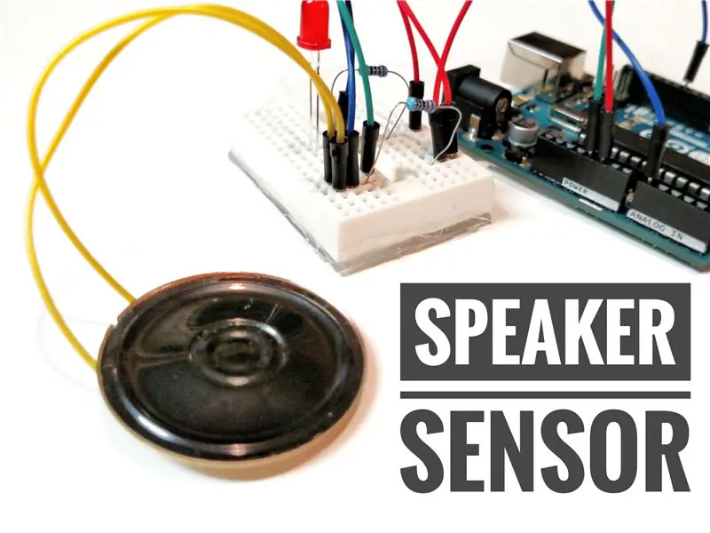 DIY skok sensor met 'n luidspreker