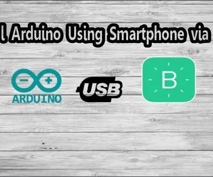 Kontrolin ang Arduino Gamit ang Smartphone Sa pamamagitan ng USB Gamit ang Blynk App: 7 Mga Hakbang (na may Mga Larawan)