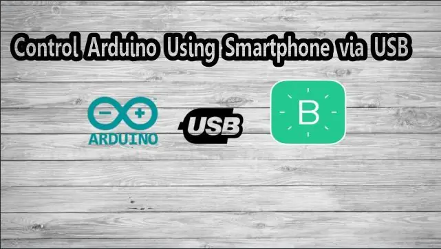 Upravljajte Arduino z uporabo pametnega telefona prek USB z aplikacijo Blynk