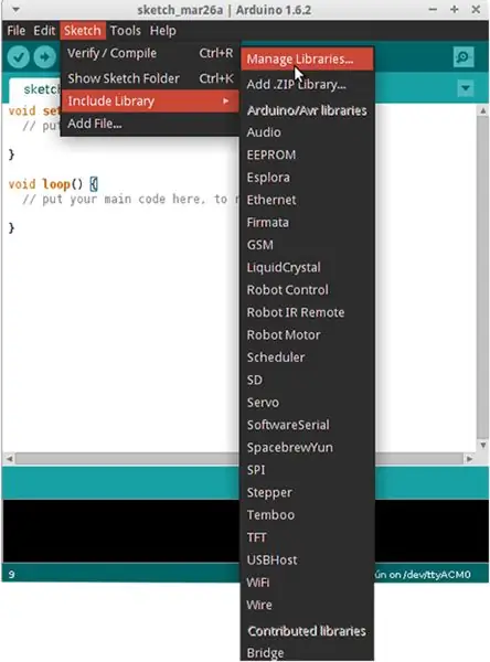 Dostavljanje koda Arduino odboru