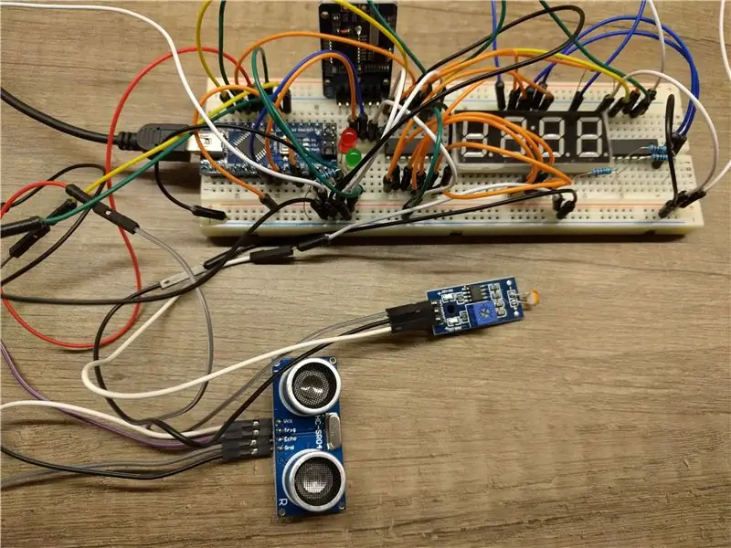 Parkeerhulp in de garage met Arduino