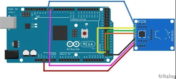 Configurarea Arduino și RFID RC-522 (conexiune fizică)