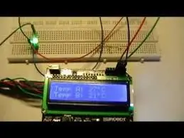 Instale o monitor de LED na placa de ensaio do Arduino