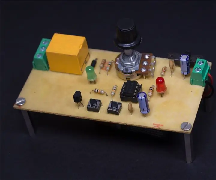 Podesivi relejni prekidač 555 - Monostabilni krug multivibratora: 7 koraka