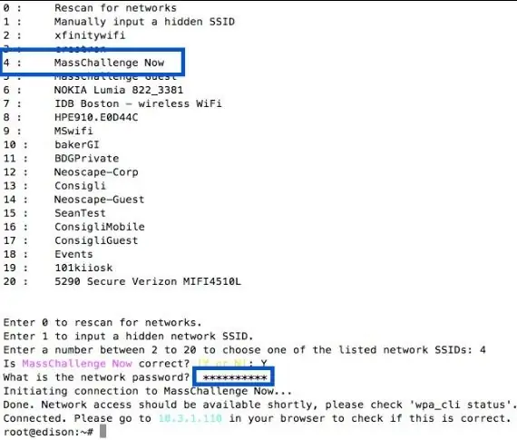 Konfigurer din Intel Edison