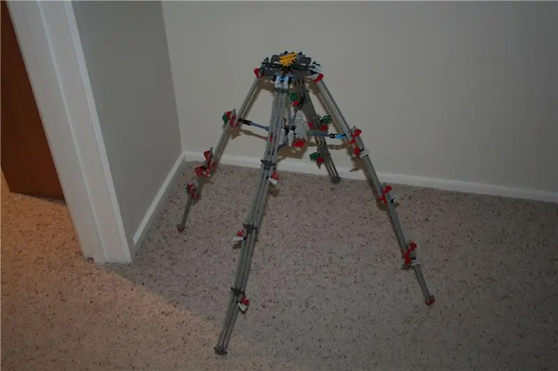 K'nex statīvs ar četrām kājām - saliekams!: 3 soļi