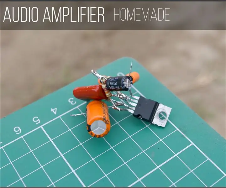 DIY Super Simple Audio Amplifier: 8 Βήματα