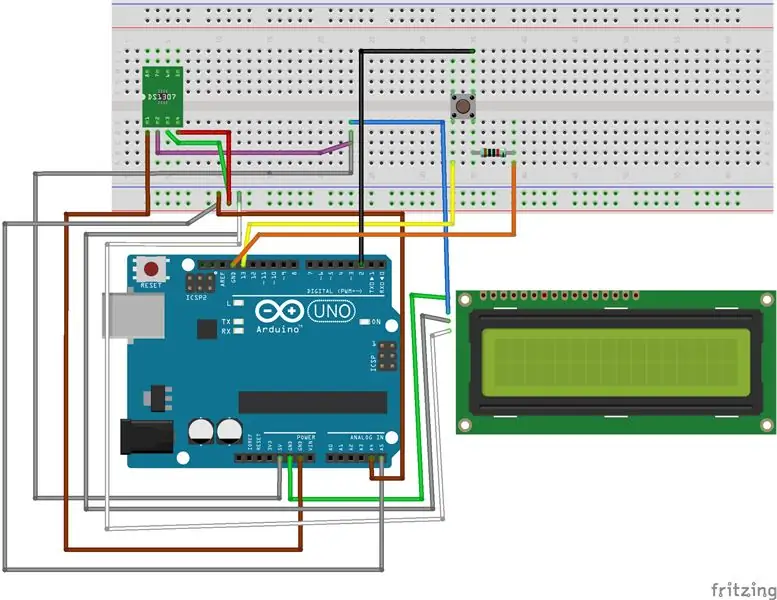 Unganisha waya, Button, na Resistor