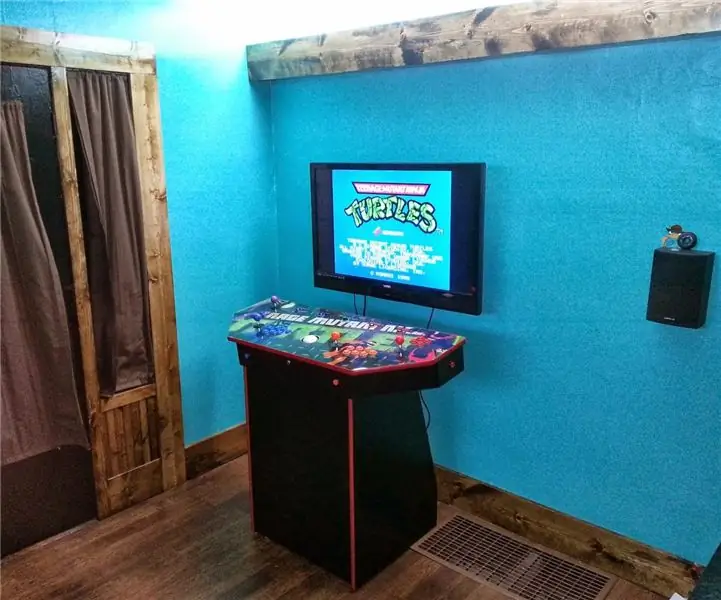 Gabinete arcade de pedestal para 4 jugadores para MAME: 32 pasos (con imágenes)