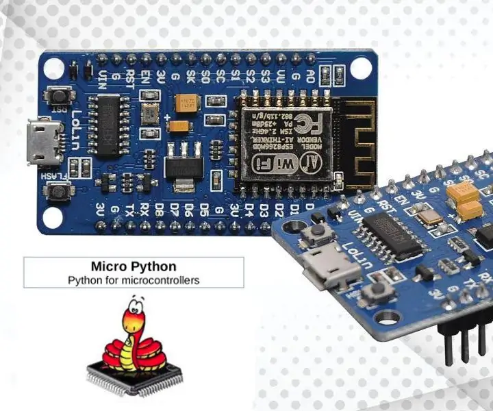 Darbo su „MicroPython“pradžia naudojant ESP8266: 10 žingsnių (su paveikslėliais)