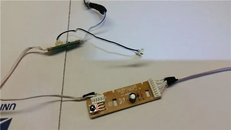 Modificar LED de energia de fábrica e receptor IR