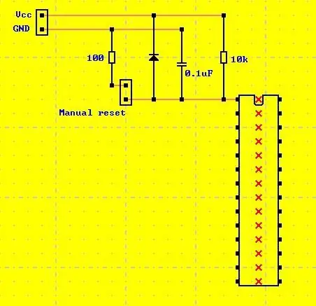 Pull-up Nulstil pin