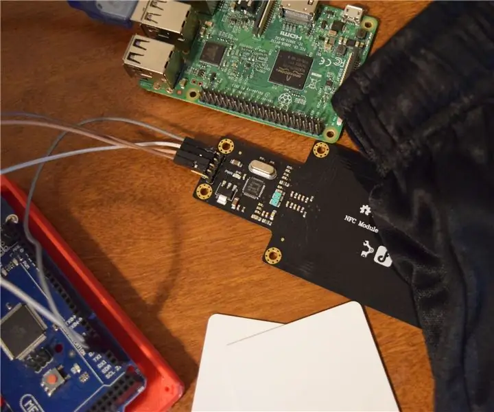 Rastrejador de roba NFC Raspberry Pi: 5 passos (amb imatges)