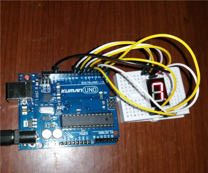 7-Segment Display Counter: 3 Kauj Ruam