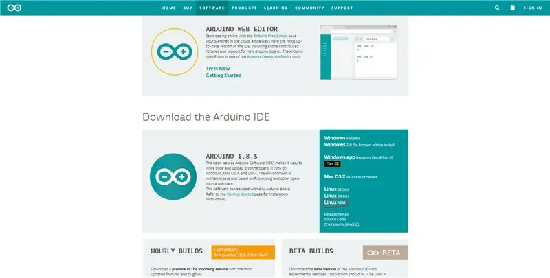 I-download ang Arduino Software