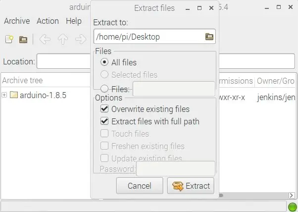 I-extract ang Arduino Software