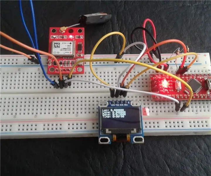 Arduino GPS Oled: 4 trinn (med bilder)