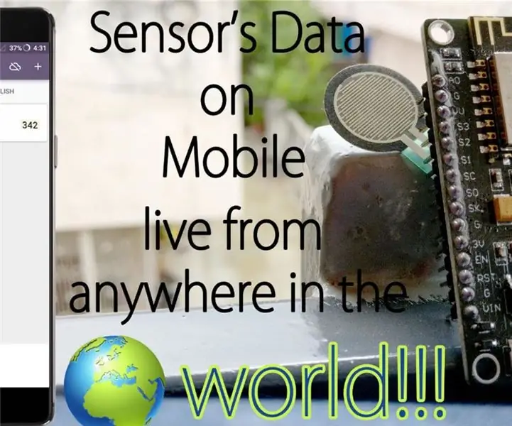 Live bewaking van de waarde van uw sensor van overal ter wereld: 4 stappen