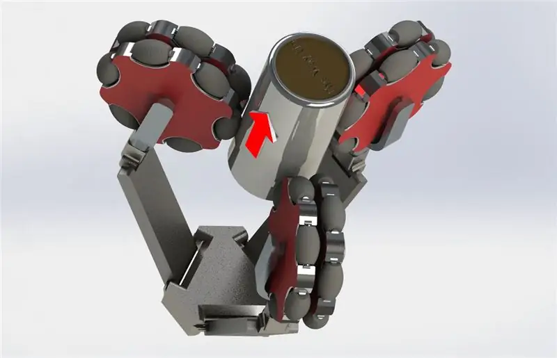 Mekanisme Gripper Robot Roda Omni (Konsep)