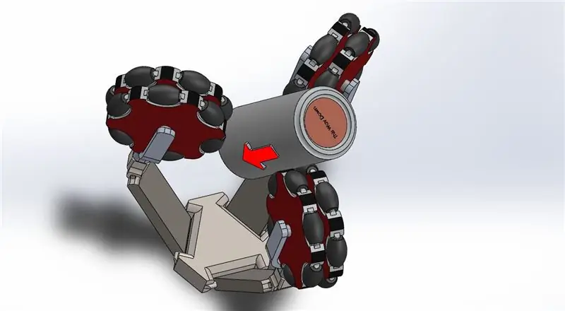 Das fertige Produkt - Omni Wheel Robotergreifer