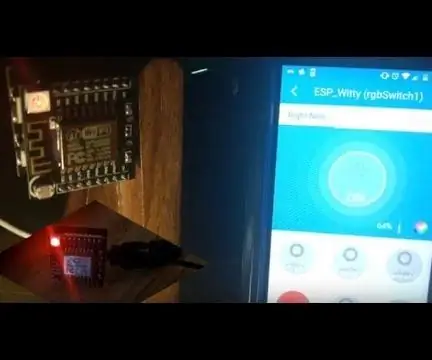 ESP8266/ESP12 Witty Cloud - Arduino চালিত স্মার্টথিংস RGB কন্ট্রোলার: 4 টি ধাপ