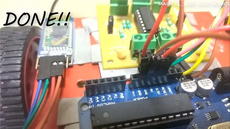 PŘIPOJTE -VE A +VE SVORKU ARDUINO