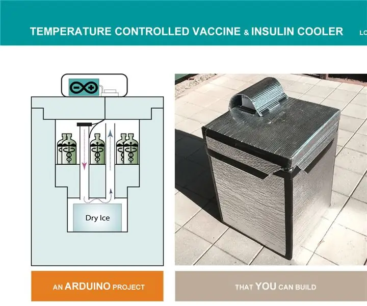 Temperatura na Kinokontrol ng Bakuna at Cooler ng Insulin: 9 Mga Hakbang (na may Mga Larawan)