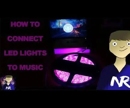 Llums LED connectats a la música: 4 passos (amb imatges)