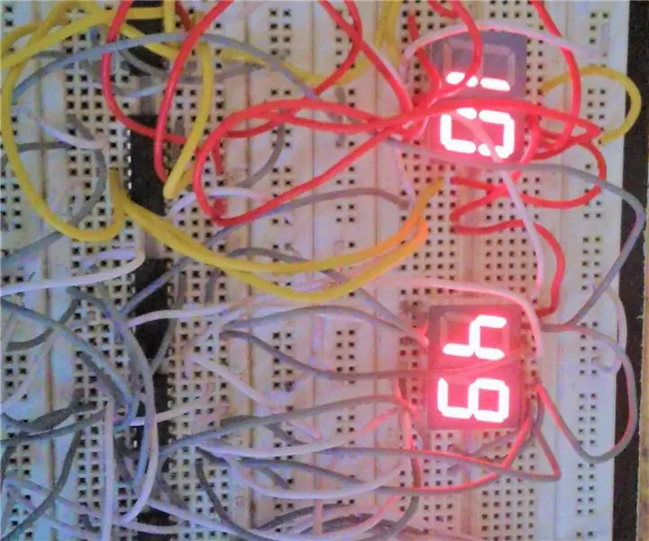 Digital klocka med 4026 och 4060: 5 steg (med bilder)