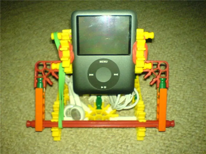 3de en 2de generasie Knex Ipod Nano Stand: 5 stappe