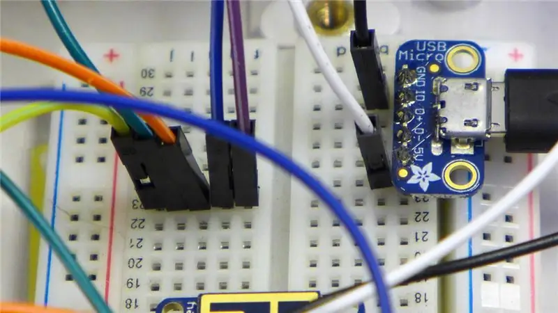 I-install ang Joystick, Bluefruit EZ Key, at USB Breakout Board