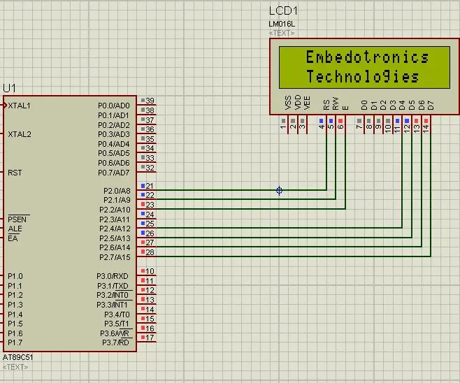 Interfacing Mikrokontroler 8051 Dengan Lcd dalam Mode 4-bit: 5 Langkah (dengan Gambar)