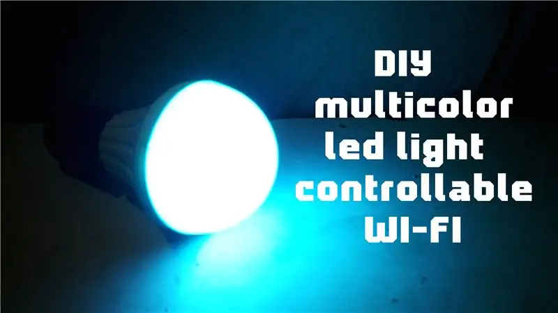 DIY Çox rəngli Led İşıq İdarə Edilə bilən Wi-Fi