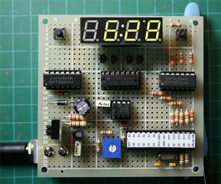 60Hz Arduino -klokke: 8 trinn