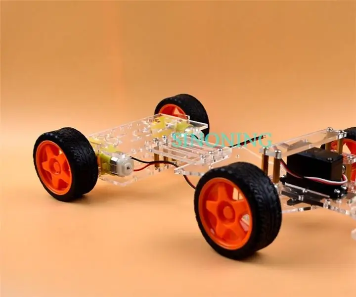 Nieuw！Steering Smart Robot Car Chassis by Servo FUTABA 3003 SINONING: 3 stappen