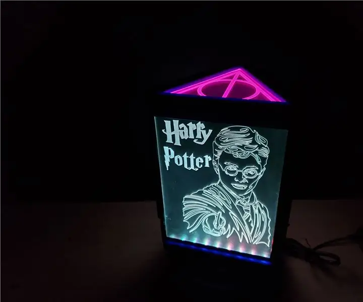 Roterende RGB -skerm van Harry Potter: 10 stappe (met foto's)