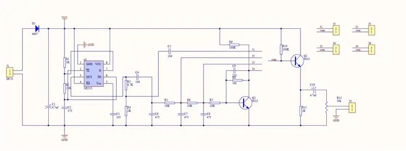 DIY NE555 Circuit Court los Tsim Sine Wave