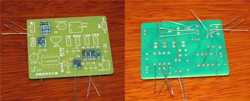 Etapa 1: Solde os resistores ao PCB